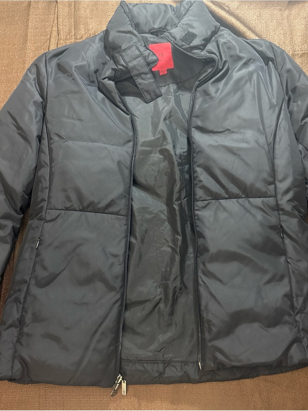 Women's Guess down and feather Insulated Black pufferJacket